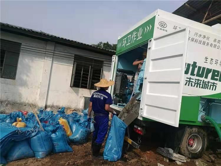 潼南工业污泥压干处理